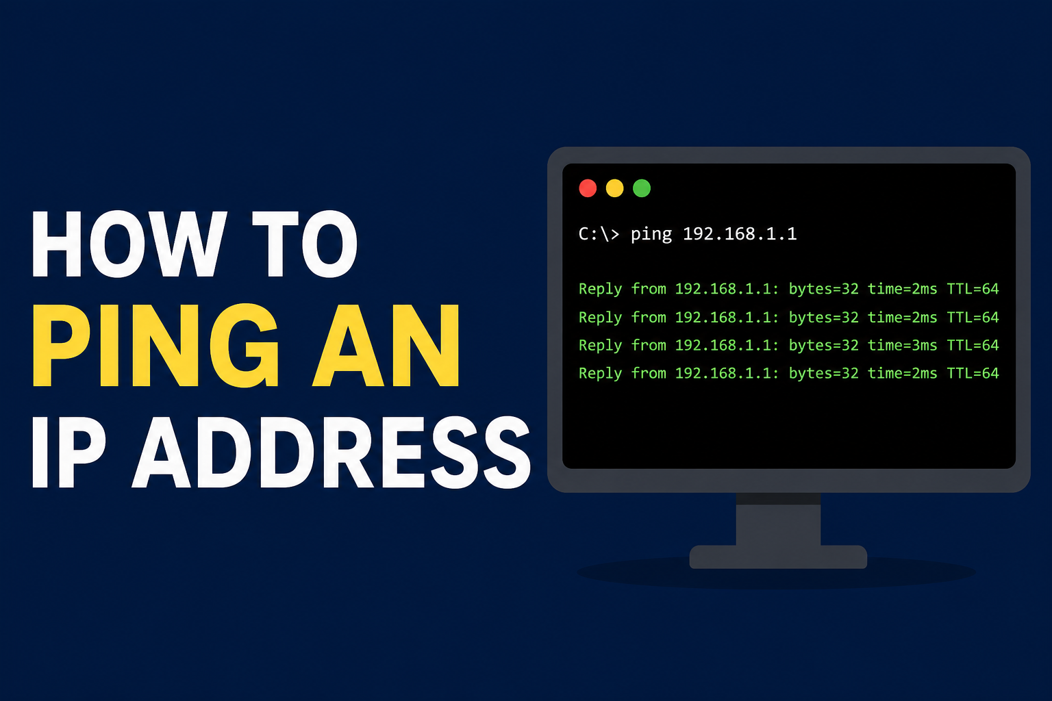 Ping an ip address